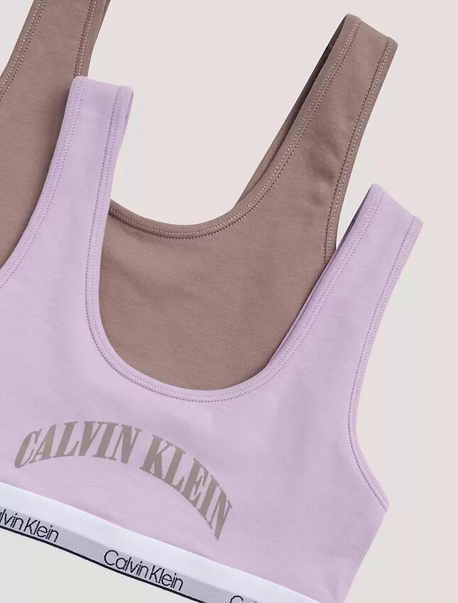 Set de 2 Bralette cu imprimeu grafic cu logo-ul arcului Set de 2 Bralette cu imprimeu grafic cu logo-ul arcului