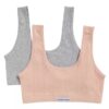 Set de 2 Bralette cu logo și nervuri