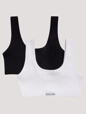 Set de 2 Bralette cu logo și nervuri