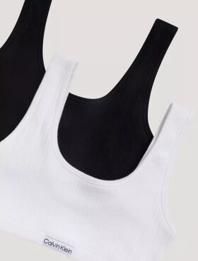Set de 2 Bralette cu logo și nervuri