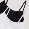 Set de 2 Bralette scurte cu logo și textură în nervuri Set de 2 Bralette scurte cu logo și textură în nervuri