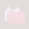 Set de 2 camisole cu sutien integrat pentru fete