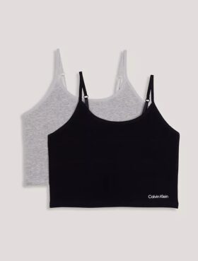 Set de 2 camisole cu sutien integrat pentru fete