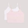 Set de 2 camisole cu sutien integrat pentru fete