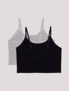 Set de 2 camisole cu sutien integrat pentru fete
