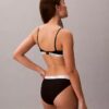 Set de 3 bikini cu șnur din bumbac elastic cu nervuri Set de 3 bikini cu șnur din bumbac elastic cu nervuri