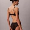 Set de 3 bikini cu talie joasă din dantelă cu logo iconic