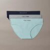 Set de 3 bikini din microfibră fără cusături, cu nervuri