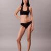Set de 3 bikini din microfibră fără cusături, cu nervuri