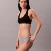 Set de 3 bikini din microfibră fără cusături, cu nervuri