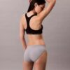 Set de 3 bikini din microfibră fără cusături, cu nervuri