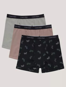 Set de 3 Boxeri Cotton Stretch pentru băieți