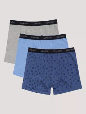 Set de 3 Boxeri Cotton Stretch pentru băieți