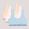 Set de 3 Bralette cu decolteu rotund pentru fete Set de 3 Bralette cu decolteu rotund pentru fete