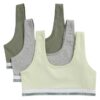 Set de 3 Bralette din Cotton Stretch pentru fete Set de 3 Bralette din Cotton Stretch pentru fete