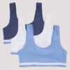 Set de 3 Bralette din Cotton Stretch pentru fete Set de 3 Bralette din Cotton Stretch pentru fete