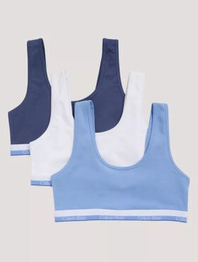 Set de 3 Bralette din Cotton Stretch pentru fete