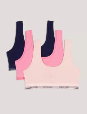 Set de 3 Bralette din Cotton Stretch pentru fete