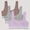Set de 3 Bralette din Cotton Stretch pentru fete Set de 3 Bralette din Cotton Stretch pentru fete