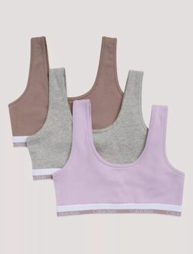 Set de 3 Bralette din Cotton Stretch pentru fete