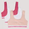 Set de 3 Bralette din Cotton Stretch pentru fete Set de 3 Bralette din Cotton Stretch pentru fete