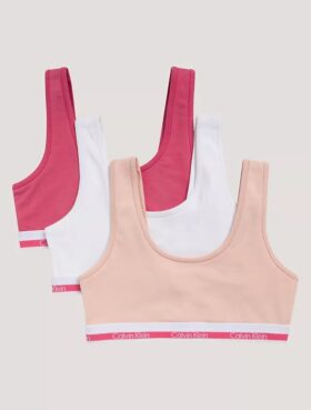 Set de 3 Bralette din Cotton Stretch pentru fete
