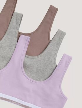 Set de 3 Bralette din Cotton Stretch pentru fete