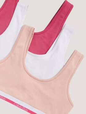 Set de 3 Bralette din Cotton Stretch pentru fete