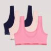 Set de 3 Bralette din Cotton Stretch pentru fete Set de 3 Bralette din Cotton Stretch pentru fete