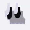 Set de 3 Bralette moderne din bumbac pentru fete
