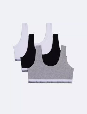 Set de 3 Bralette moderne din bumbac pentru fete