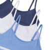 Set de 3 Bralette scurte din Cotton Stretch pentru fete