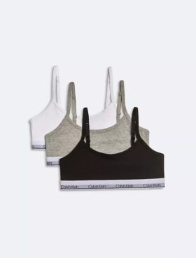 Set de 3 Bralette scurte moderne din Modern Cotton pentru fete