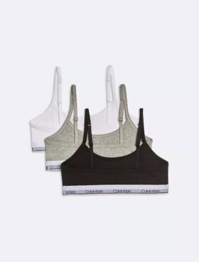 Set de 3 Bralette scurte moderne din Modern Cotton pentru fete