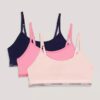 Set de 3 Bralette Unlined cu bandă cu logo