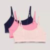 Set de 3 Bralette Unlined cu bandă cu logo