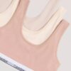 Set de 3 Bralette Unlined din bumbac Cotton Stretch pentru fete