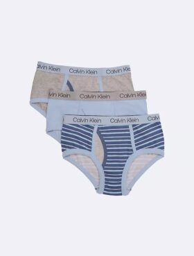 Set de 3 chiloți din bumbac Cotton Stretch cu logo pentru băieți
