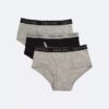 Set de 3 chiloți din bumbac Cotton Stretch cu logo pentru băieți