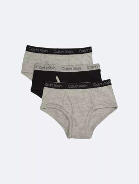 Set de 3 chiloți din bumbac Cotton Stretch cu logo pentru băieți