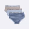 Set de 3 chiloți din bumbac Cotton Stretch cu logo pentru băieți