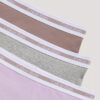 Set de 3 chiloți Hipster Cotton Stretch pentru fete