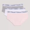 Set de 3 chiloți Hipster din Cotton Stretch pentru fete