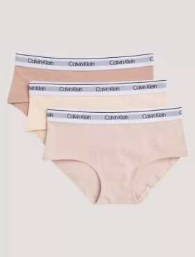 Set de 3 chiloți Hipster din Cotton Stretch pentru fete