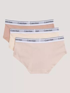 Set de 3 chiloți Hipster din Cotton Stretch pentru fete