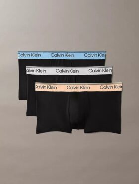 Set de 3 Low Rise Trunks din microfibră elastică