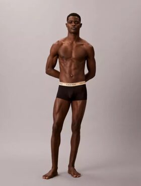 Set de 3 Low Rise Trunks din microfibră elastică