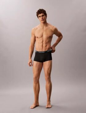 Set de 3 Low Rise Trunks din microfibră elastică