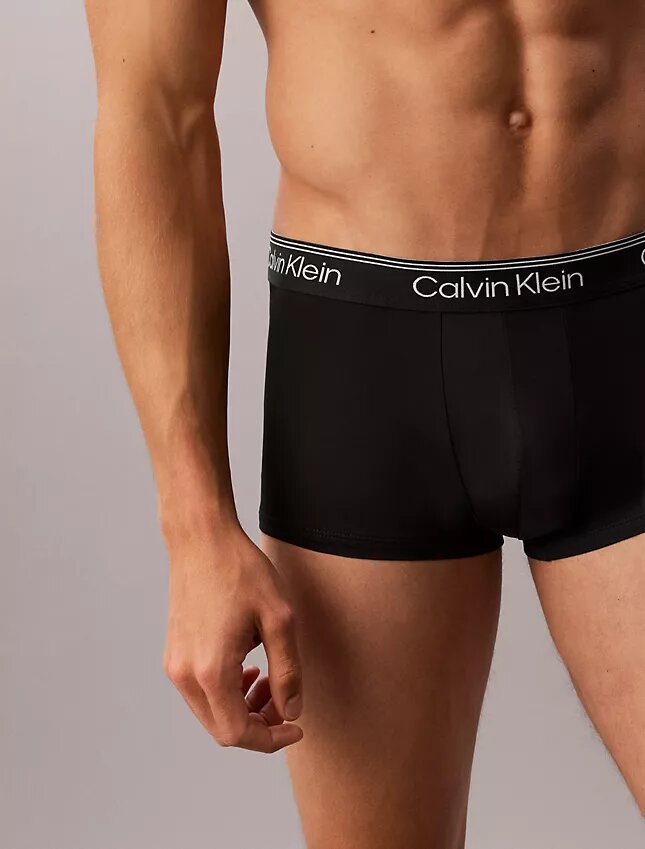 Set de 3 Low Rise Trunks din microfibră elastică Set de 3 Low Rise Trunks din microfibră elastică