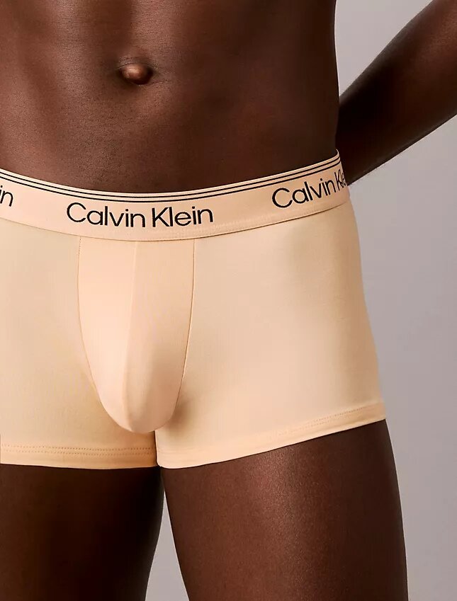 Set de 3 Low Rise Trunks din microfibră elastică Set de 3 Low Rise Trunks din microfibră elastică
